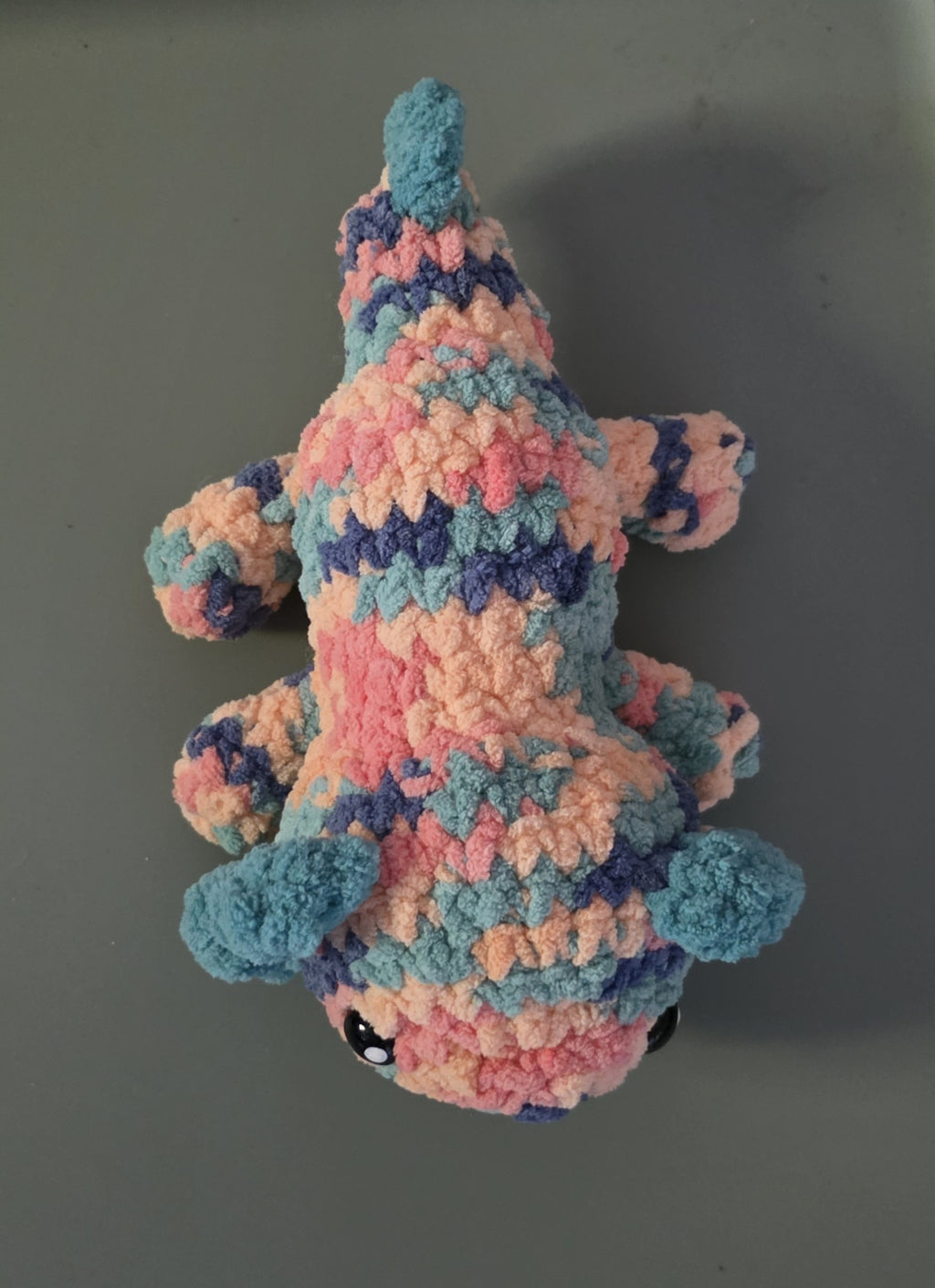 Axolito – Handmade Crochet Axolotl Plush (Multicolour)