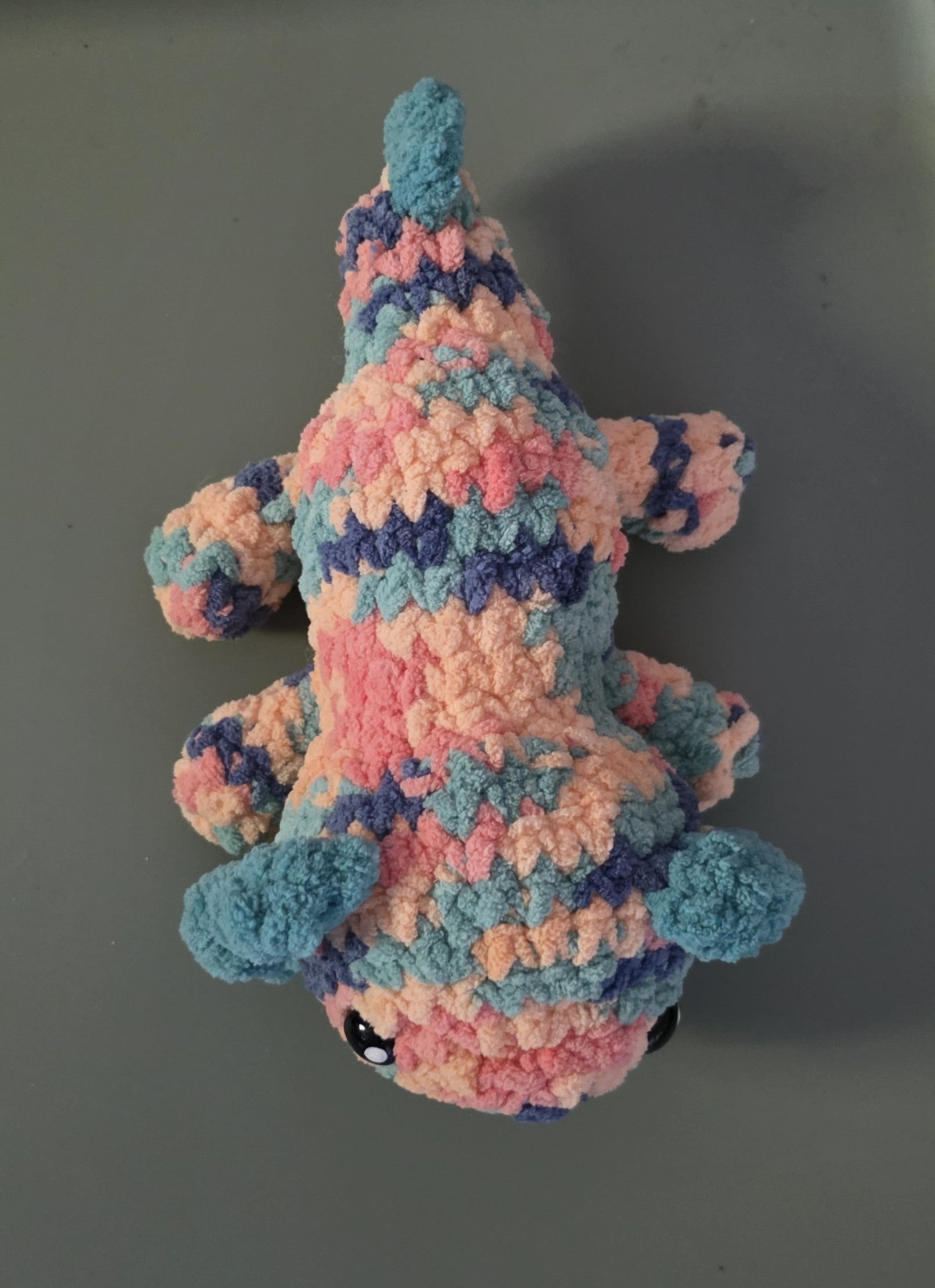 Axolito – Handmade Crochet Axolotl Plush (Multicolour)