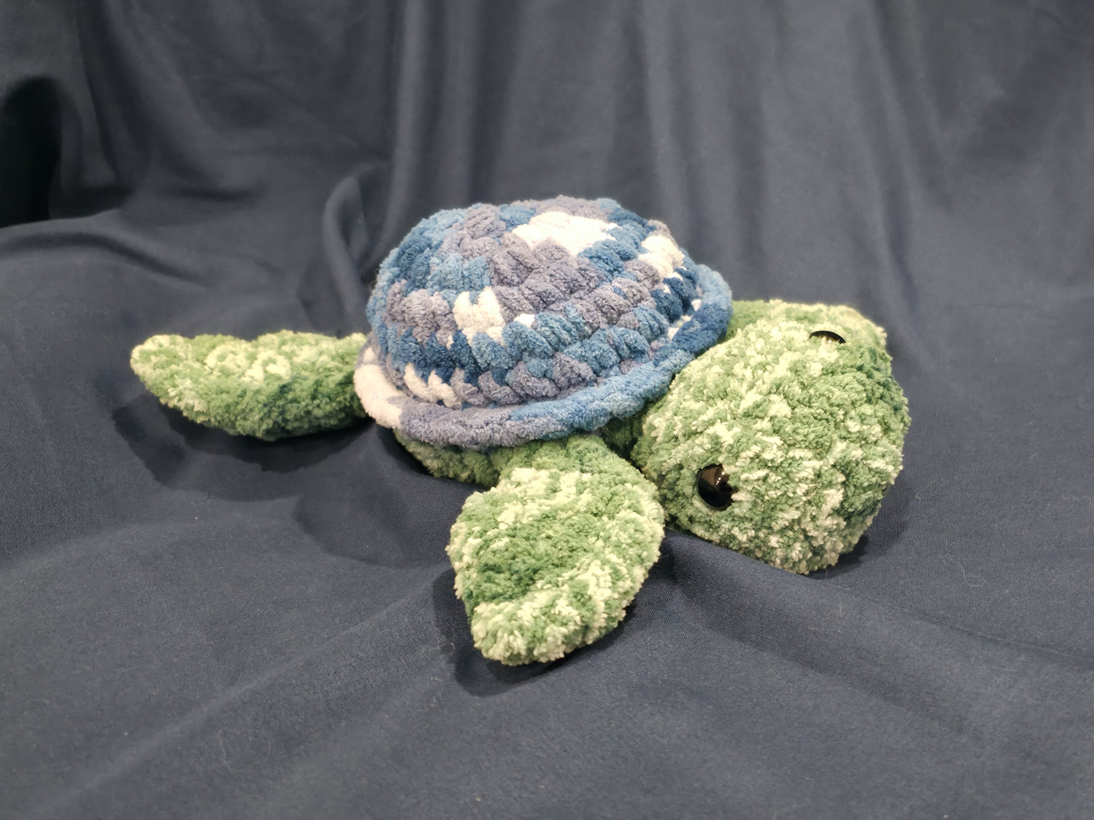 Handmade Plush Turtle – Soft Chenille Sea Turtle