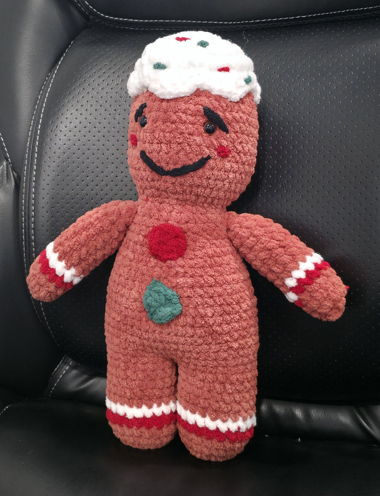 Gingah – Handmade Chenille Gingerbread Plushie