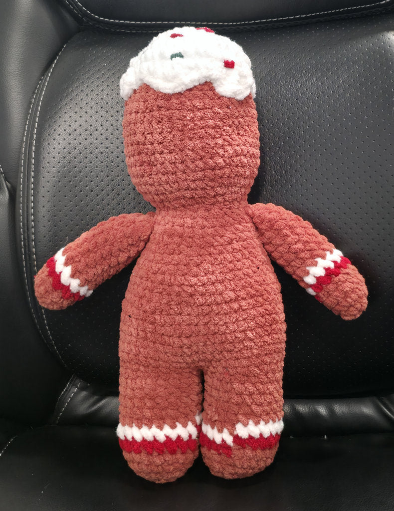 Gingah – Handmade Chenille Gingerbread Plushie
