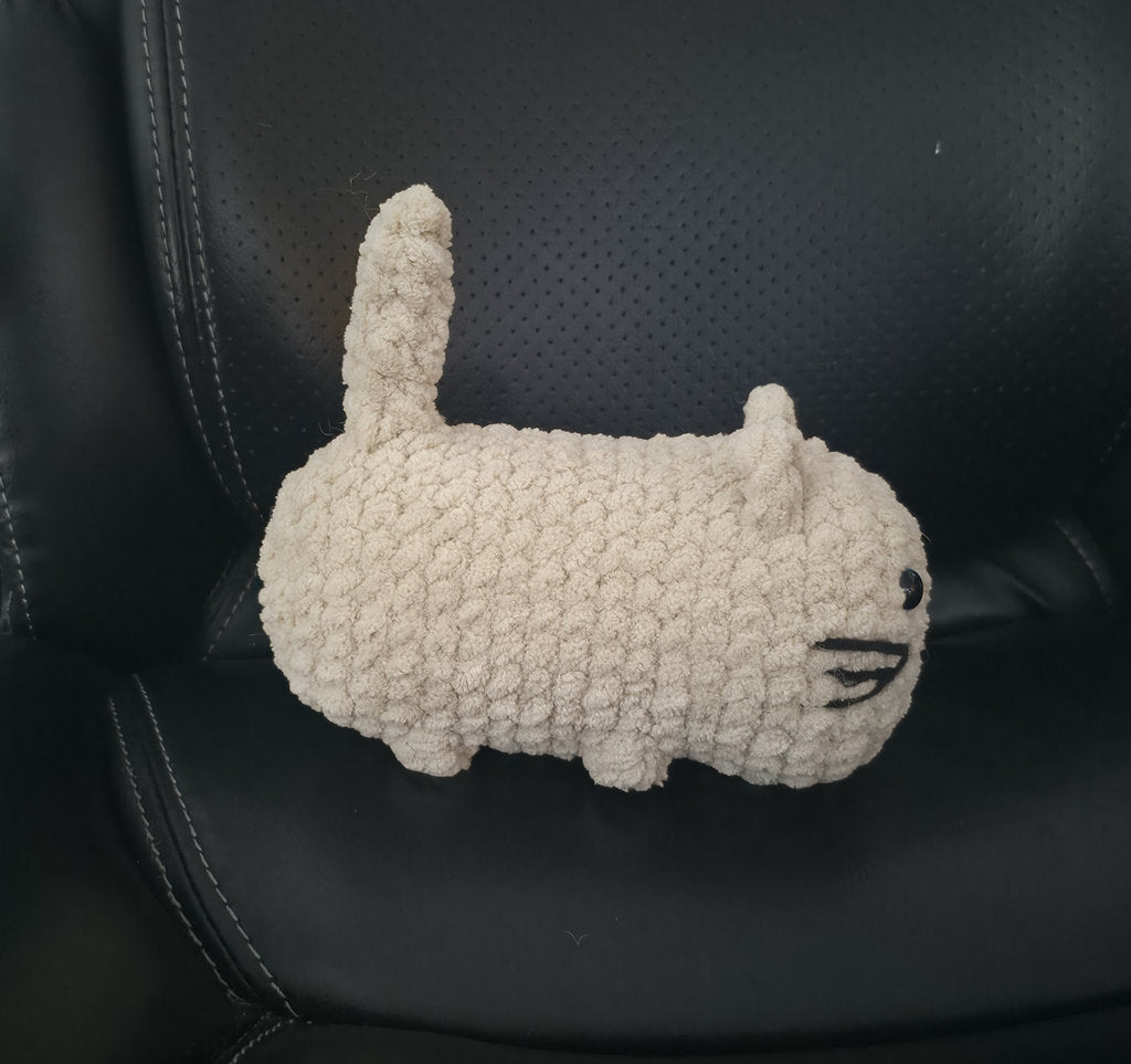 Cream Soft Plush Cat