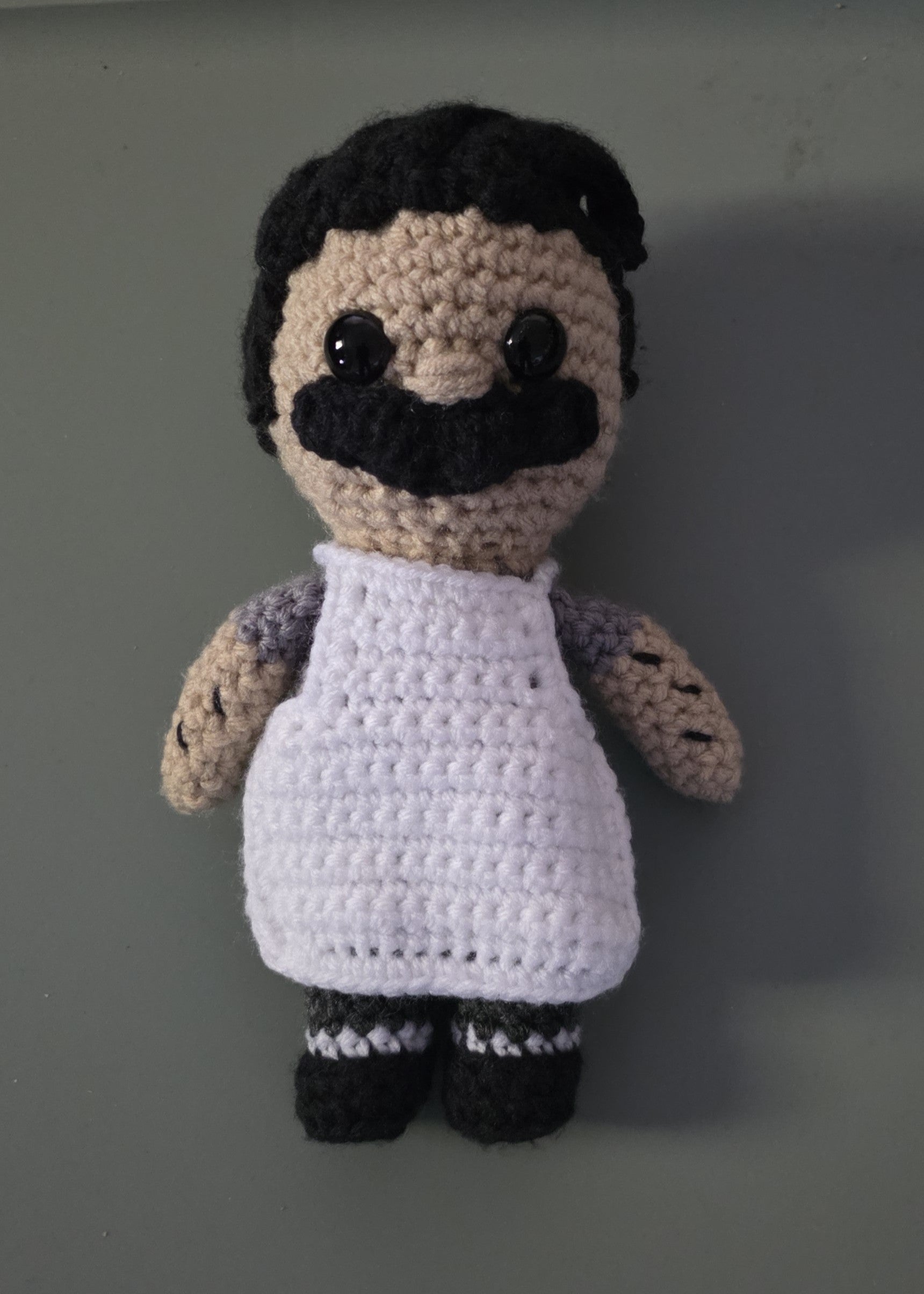 Handmade Crochet Plushie – That Burgers Guy (8")