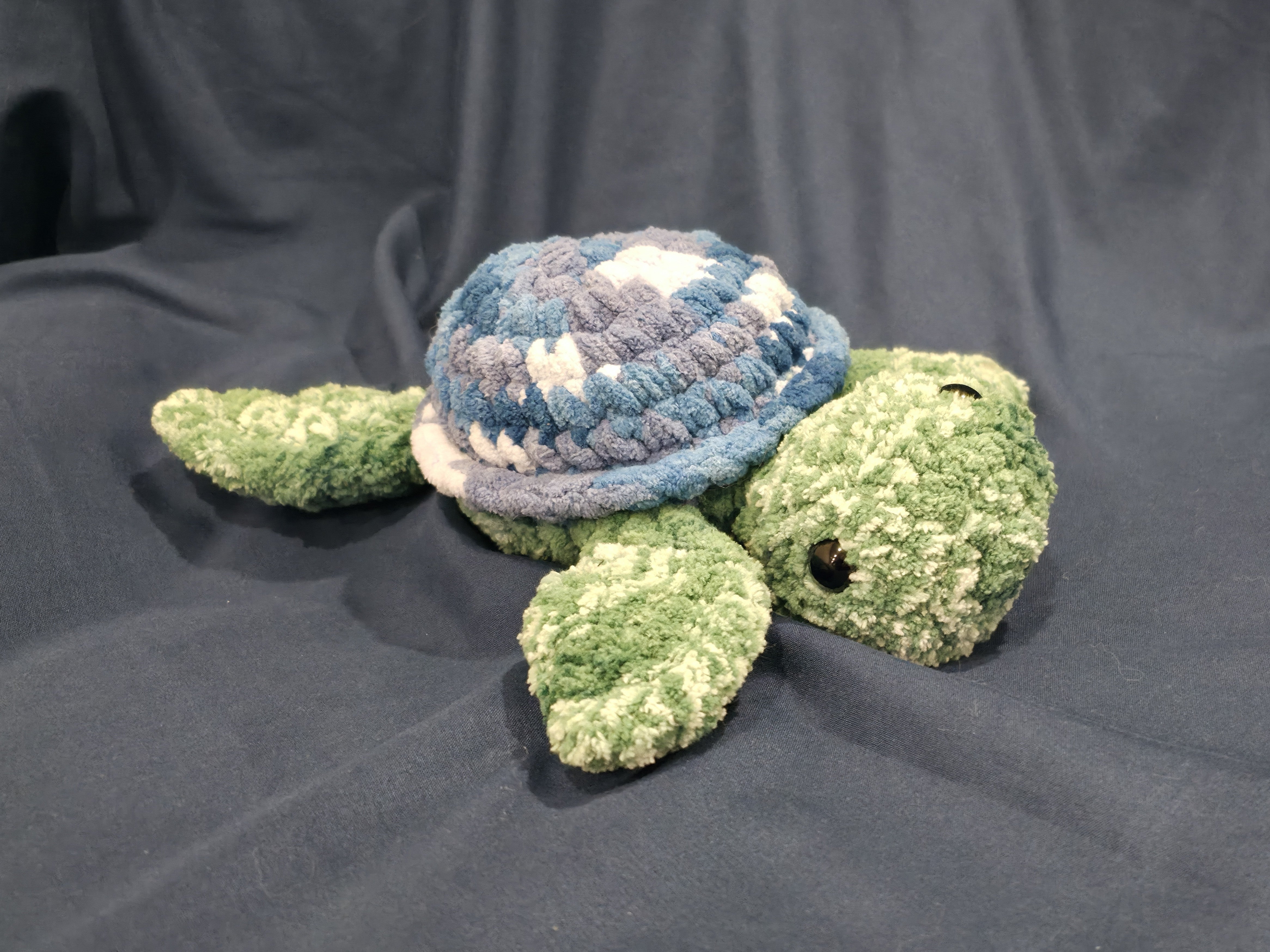 Handmade Plush Turtle – Soft Chenille Sea Turtle