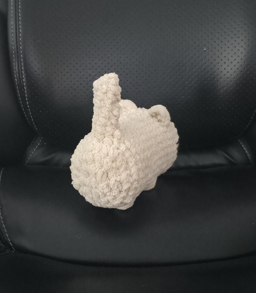 Cream Soft Plush Cat