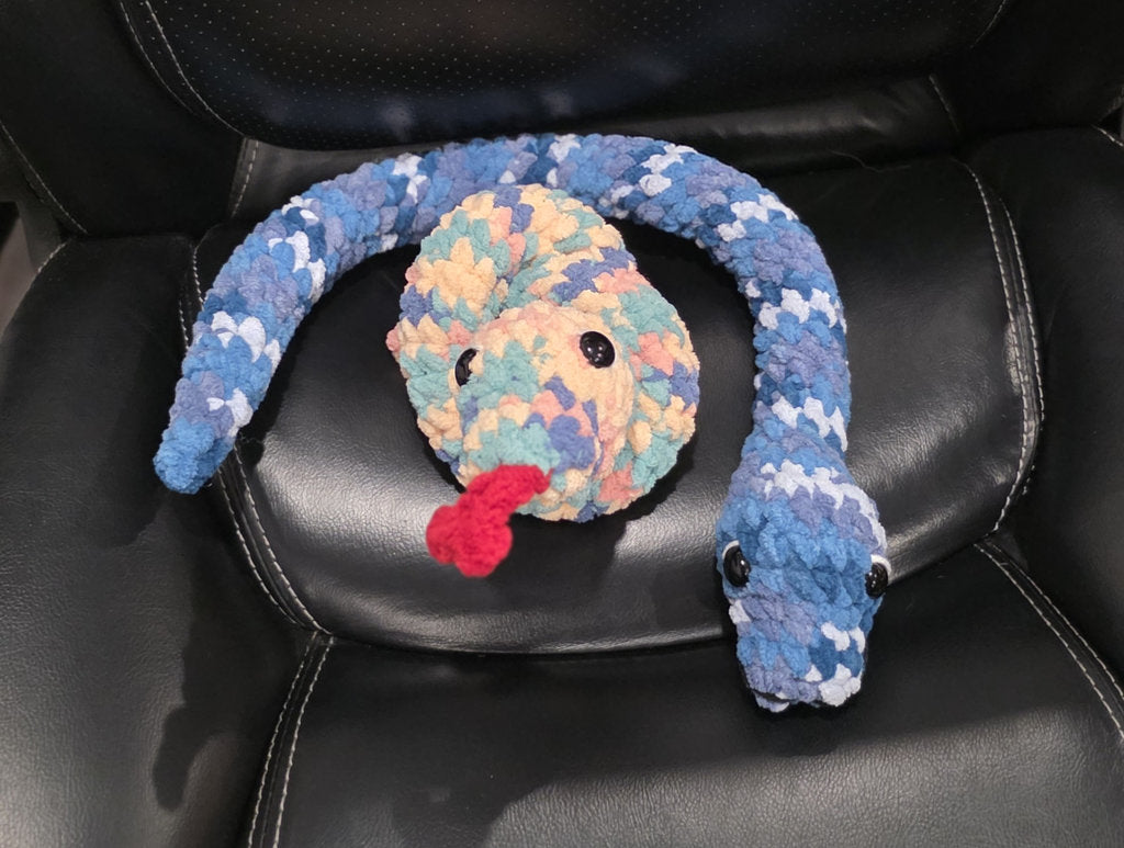 Plush Crochet Snake